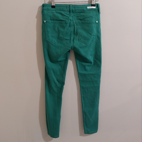 Anthropologie Pilcro and the Letterpress Green Mid Size Jeans, Size 25 - Picture 4 of 8